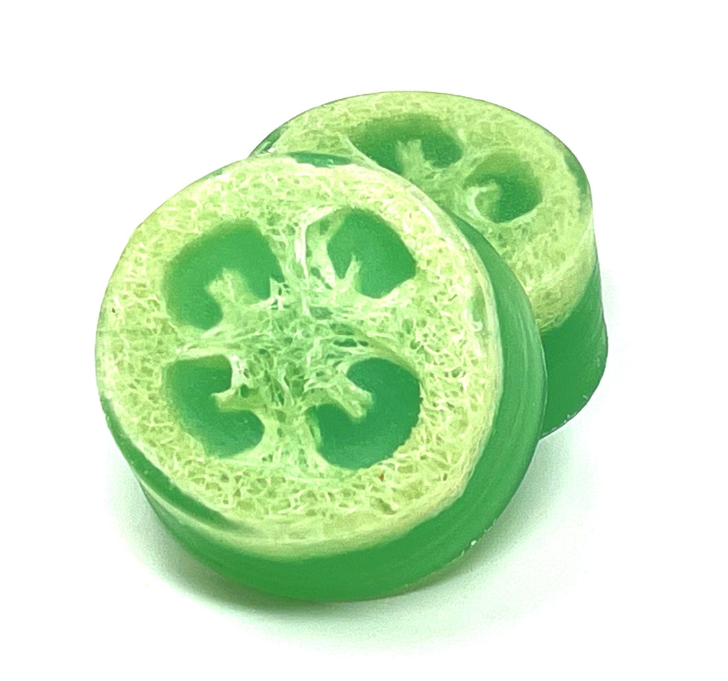 Cucumber Melon Loofah Soap